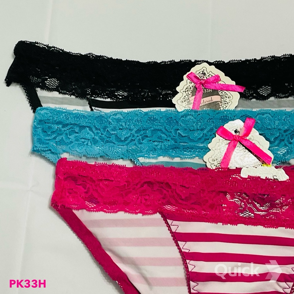 XS - NWT Color-block Striped Panties - 3 pcs set